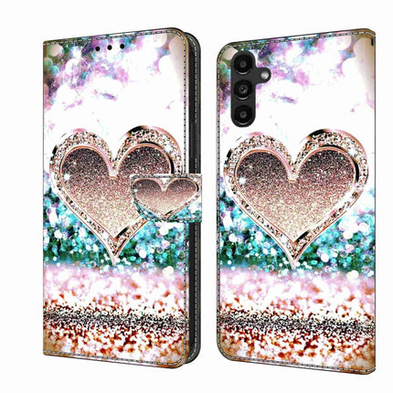 Crystal 3D Shockproof Protective Leather Phone Case, For Samsung Galaxy A14 4G / 5G