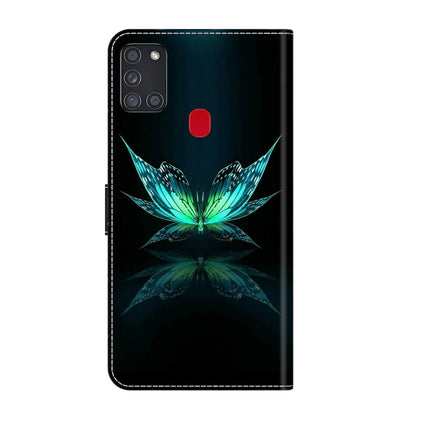 Crystal 3D Shockproof Protective Leather Phone Case, For Samsung Galaxy A21s