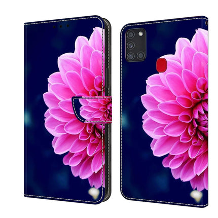 Crystal 3D Shockproof Protective Leather Phone Case, For Samsung Galaxy A21s
