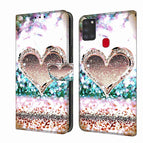 For Samsung Galaxy A21s / Pink Diamond Heart