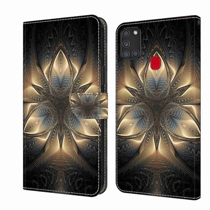 Crystal 3D Shockproof Protective Leather Phone Case, For Samsung Galaxy A21s