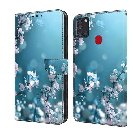 Crystal 3D Shockproof Protective Leather Phone Case, For Samsung Galaxy A21s