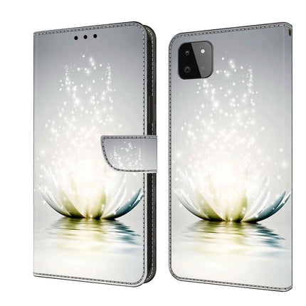 Crystal 3D Shockproof Protective Leather Phone Case, For Samsung Galaxy A22 5G
