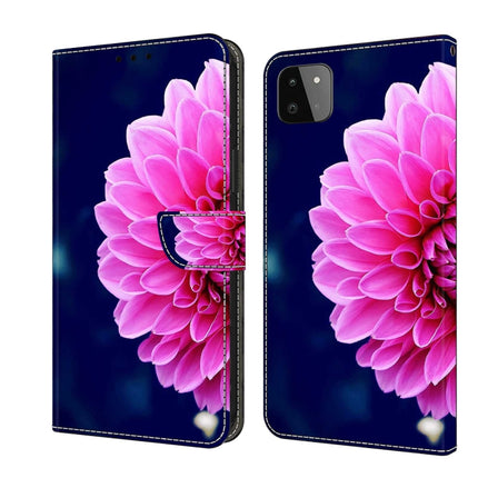 Crystal 3D Shockproof Protective Leather Phone Case, For Samsung Galaxy A22 5G