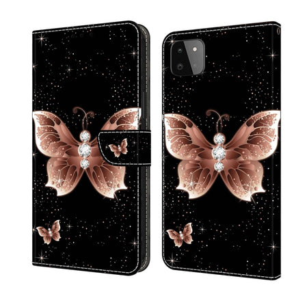 Crystal 3D Shockproof Protective Leather Phone Case, For Samsung Galaxy A22 5G