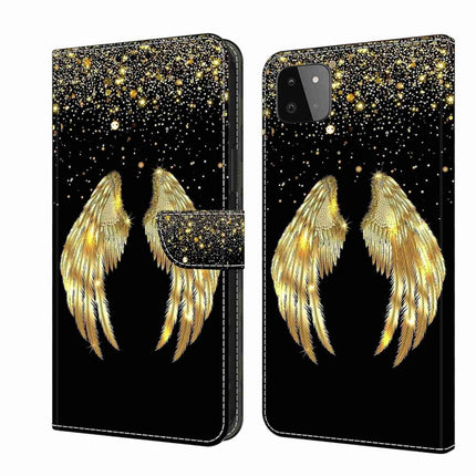 Crystal 3D Shockproof Protective Leather Phone Case, For Samsung Galaxy A22 5G