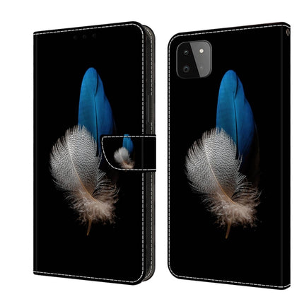 Crystal 3D Shockproof Protective Leather Phone Case, For Samsung Galaxy A22 5G