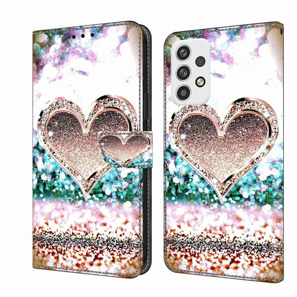 Crystal 3D Shockproof Protective Leather Phone Case, For Samsung Galaxy A23 5G