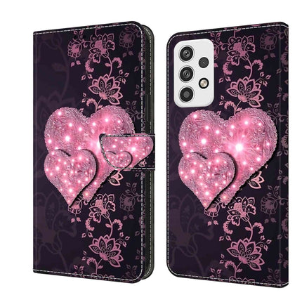 Crystal 3D Shockproof Protective Leather Phone Case, For Samsung Galaxy A23 5G