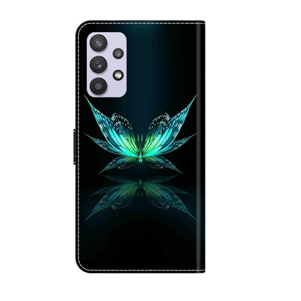 Crystal 3D Shockproof Protective Leather Phone Case, For Samsung Galaxy A32 5G