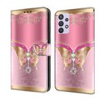 For Samsung Galaxy A32 5G / Pink Bottom Butterfly