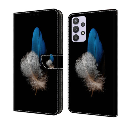 Crystal 3D Shockproof Protective Leather Phone Case, For Samsung Galaxy A32 5G