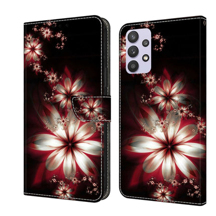 Crystal 3D Shockproof Protective Leather Phone Case, For Samsung Galaxy A32 5G