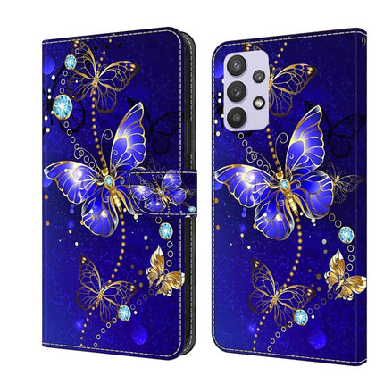 Crystal 3D Shockproof Protective Leather Phone Case, For Samsung Galaxy A32 5G