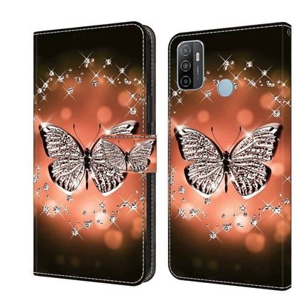 Crystal 3D Shockproof Protective Leather Phone Case, For Samsung Galaxy A33 5G