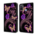For Samsung Galaxy A33 5G / Purple Flower Butterfly