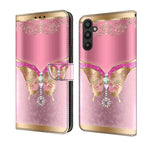 For Samsung Galaxy A34 5G / Pink Bottom Butterfly