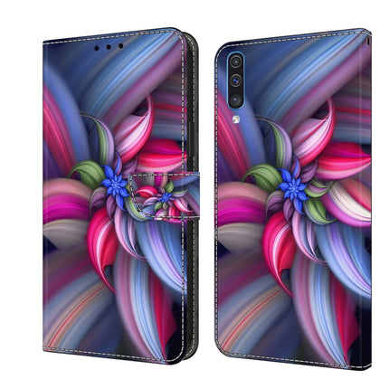 Crystal 3D Shockproof Protective Leather Phone Case, For Samsung Galaxy A50
