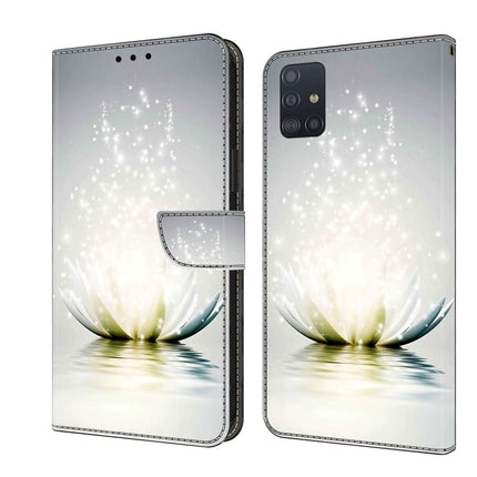 Crystal 3D Shockproof Protective Leather Phone Case, For Samsung Galaxy A51 4G