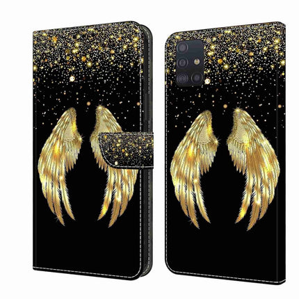 Crystal 3D Shockproof Protective Leather Phone Case, For Samsung Galaxy A51 4G