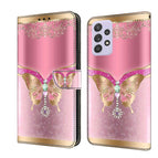 For Samsung Galaxy A52 / A52s 5G / Pink Bottom Butterfly