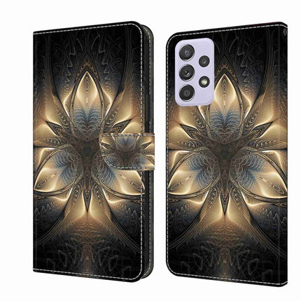 Crystal 3D Shockproof Protective Leather Phone Case, For Samsung Galaxy A52 / A52s 5G