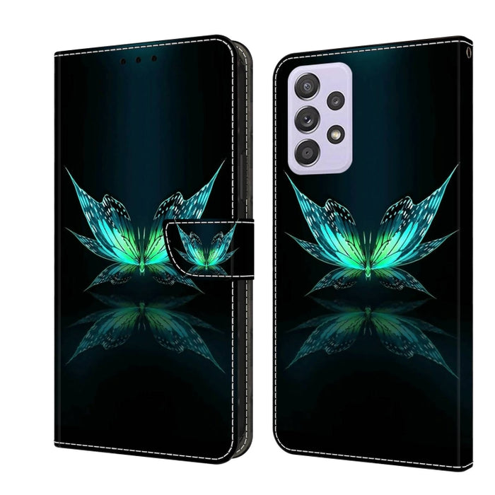 Crystal 3D Shockproof Protective Leather Phone Case, For Samsung Galaxy A53