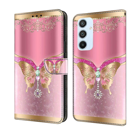 Crystal 3D Shockproof Protective Leather Phone Case, For Samsung Galaxy A54 5G