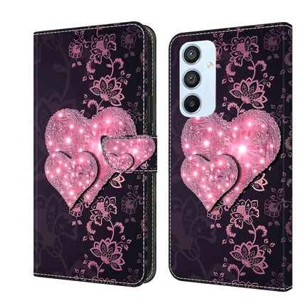 Crystal 3D Shockproof Protective Leather Phone Case, For Samsung Galaxy A54 5G