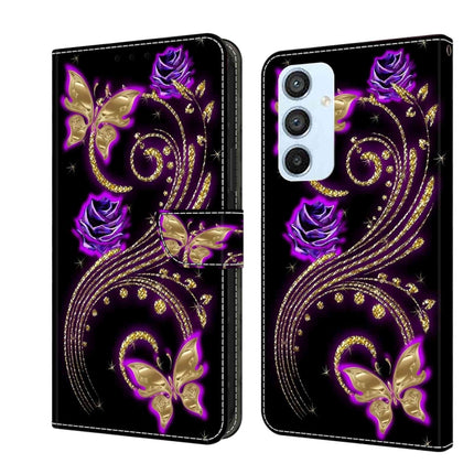 Crystal 3D Shockproof Protective Leather Phone Case, For Samsung Galaxy A54 5G
