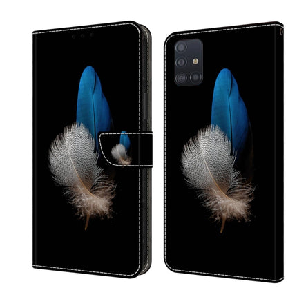 Crystal 3D Shockproof Protective Leather Phone Case, For Samsung Galaxy A71 4G