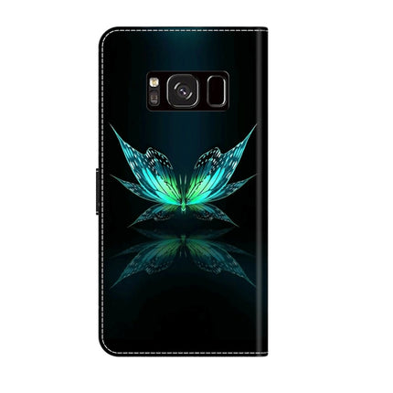 Crystal 3D Shockproof Protective Leather Phone Case, For Samsung Galaxy S8