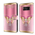 For Samsung Galaxy S8 / Pink Bottom Butterfly