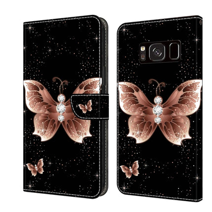 Crystal 3D Shockproof Protective Leather Phone Case, For Samsung Galaxy S8