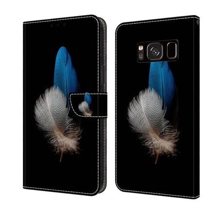 Crystal 3D Shockproof Protective Leather Phone Case, For Samsung Galaxy S8