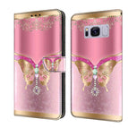 For Samsung Galaxy S8+ / Pink Bottom Butterfly