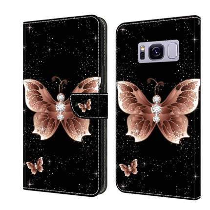 Crystal 3D Shockproof Protective Leather Phone Case, For Samsung Galaxy S8+