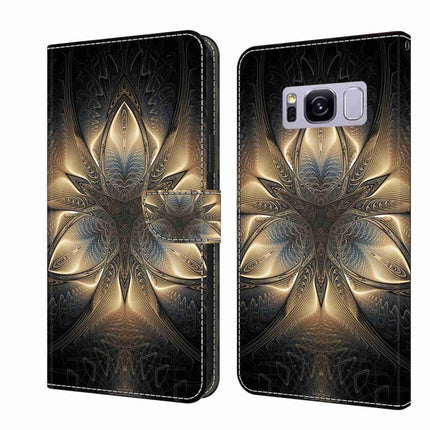 Crystal 3D Shockproof Protective Leather Phone Case, For Samsung Galaxy S8+