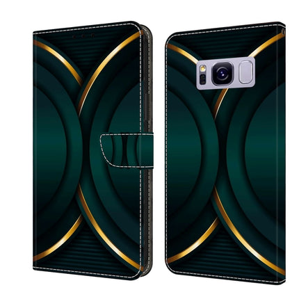 Crystal 3D Shockproof Protective Leather Phone Case, For Samsung Galaxy S8+