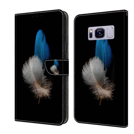 Crystal 3D Shockproof Protective Leather Phone Case, For Samsung Galaxy S8+