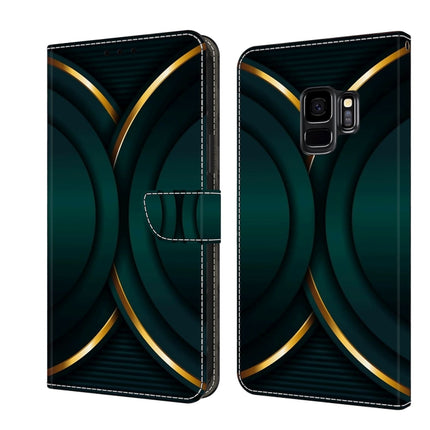 Crystal 3D Shockproof Protective Leather Phone Case, For Samsung Galaxy S9