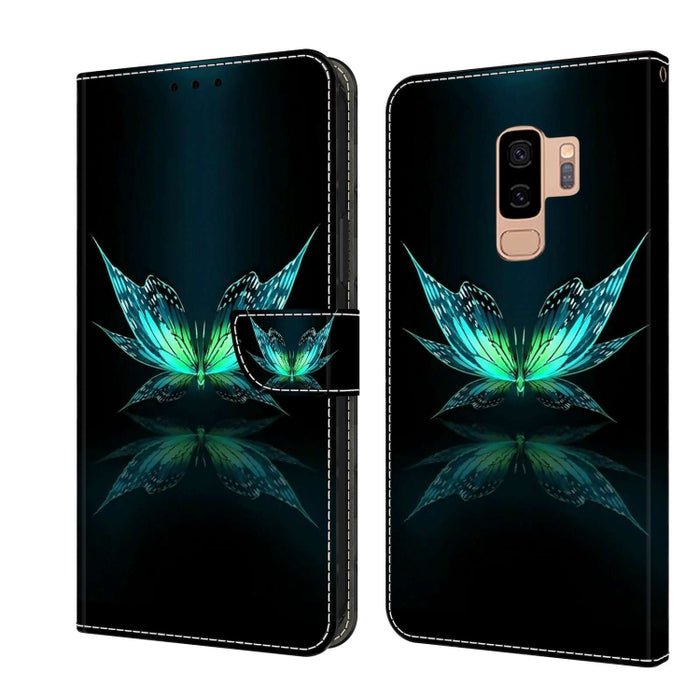 Crystal 3D Shockproof Protective Leather Phone Case, For Samsung Galaxy S9+