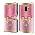 For Samsung Galaxy S9+ / Pink Bottom Butterfly