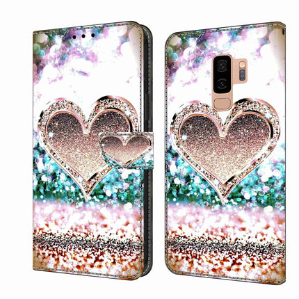 Crystal 3D Shockproof Protective Leather Phone Case, For Samsung Galaxy S9+