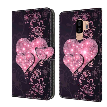 Crystal 3D Shockproof Protective Leather Phone Case, For Samsung Galaxy S9+