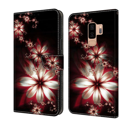 Crystal 3D Shockproof Protective Leather Phone Case, For Samsung Galaxy S9+