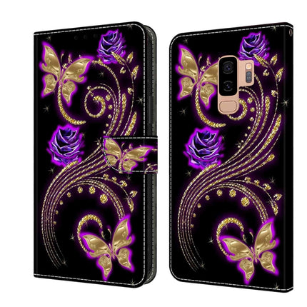 Crystal 3D Shockproof Protective Leather Phone Case, For Samsung Galaxy S9+