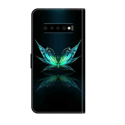 Crystal 3D Shockproof Protective Leather Phone Case, For Samsung Galaxy S10