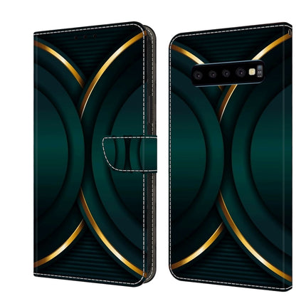 Crystal 3D Shockproof Protective Leather Phone Case, For Samsung Galaxy S10