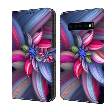 Crystal 3D Shockproof Protective Leather Phone Case, For Samsung Galaxy S10